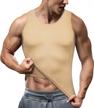 men's slimming compression tank top shapewear waist trainer vest abdomen undershirt for workouts logo
