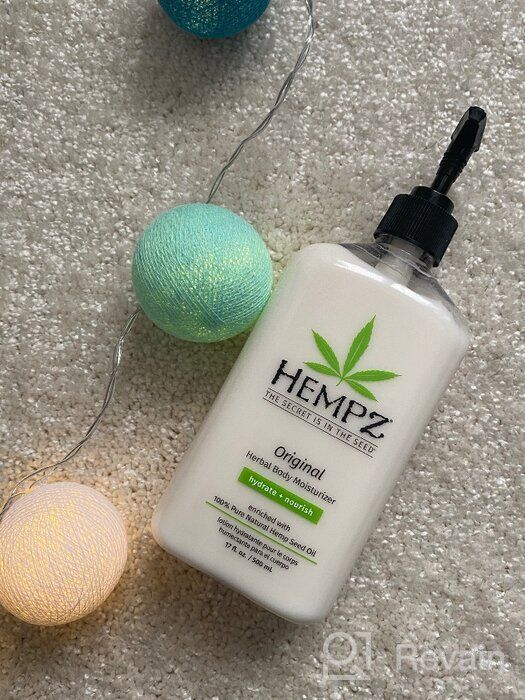 img 1 attached to 🍌 Hempz Original Hemp Seed Oil Body Moisturizer: Nourishing Vegan Skin Lotion with Shea Butter & Ginseng, 17 fl oz - Floral and Banana Scented Vegan Body Cream for Dryness review by Aneta Olszewska ᠌