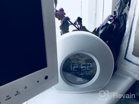 img 8 attached to JBL Horizon Bluetooth Alarm Clock Radio with Multiple Alarms, Soothing Ambient LED Light, Automatic LCD Display, and Dual USB Charging (White, AM/FM Radio)