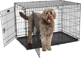 img 3 attached to Midwest Products Co. 48-Inch Contour Double Door Canine Crate