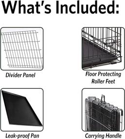 img 1 attached to Midwest Products Co. 48-Inch Contour Double Door Canine Crate