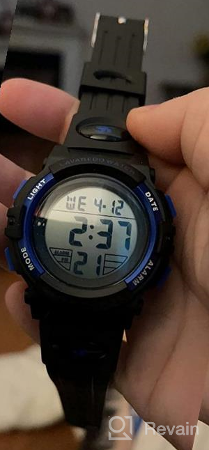 img 1 attached to 🏻 Kids Watch: Multifunctional Sport Chronograph for Boys (6-15), Waterproof & Alarm, Analog & Digital Display review by Stephen Lunn