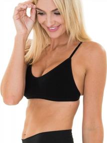img 1 attached to 3 Pack Of Comfort & Style: Kalon Strappy Back Padless Bralettes