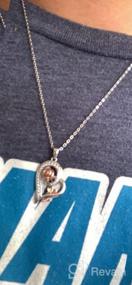 img 6 attached to Ожерелье с розовым сердцем из стерлингового серебра для женщин - подарок на день рождения, День святого Валентина для подруги, жены, мамы.