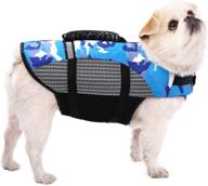 🐶 sawmong dog life jacket: adjustable flotation vest for dogs, with rescue handle for swimming safety логотип