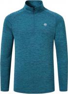mofiz men's polo shirts long sleeve sun shirts upf 50+ cycling combat hiking fishing 1/4 pullover zip logo
