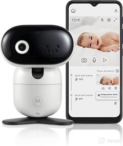 img 4 attached to 📷 Motorola Baby Monitor Camera PIP1010 - WiFi Motorized Video Camera with HD 1080p - Remote Access, Smart Phone Connectivity - Pan, Tilt, Zoom, Two-Way Audio - Room Temp Sensor, Lullabies, Night Vision