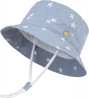 sun protection hat for kids: langzhen summer play hat with wide brim & chin strap логотип