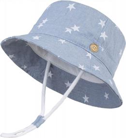 img 4 attached to Sun Protection Hat For Kids: LANGZHEN Summer Play Hat With Wide Brim & Chin Strap