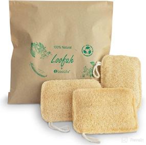 img 4 attached to 100 Natural Loofah Exfoliating Sponge Tools & Accessories