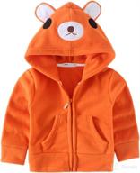 littlespring toddler fleece hooded jacket logo