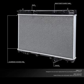 img 3 attached to 🚗 High-Performance Aluminum Core Radiator for Dodge Neon SRT-4 MT 03-05 - DNA Motoring OEM-RA-2794 2794