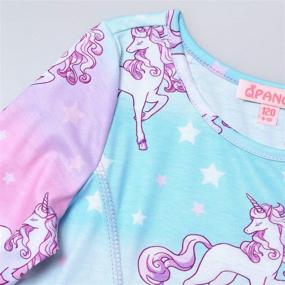 img 2 attached to 🦄 Winter Wonderland: Sleeve Cotton Unicorn Dresses - Perfect Girls' Clothing for Magical Fashion!