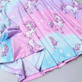 img 1 attached to 🦄 Winter Wonderland: Sleeve Cotton Unicorn Dresses - Perfect Girls' Clothing for Magical Fashion!