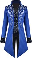 men's steampunk vintage tailcoat jacket | gothic victorian frock coat uniform halloween costume logo