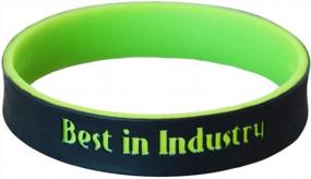 img 3 attached to Custom Dual Layer 100% Silicone Wristband - Personalized Rubber Bracelet For Promotions, Events, Gifts, Support Causes & Fundraisers - Men Women Kids