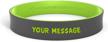 custom dual layer 100% silicone wristband - personalized rubber bracelet for promotions, events, gifts, support causes & fundraisers - men women kids logo