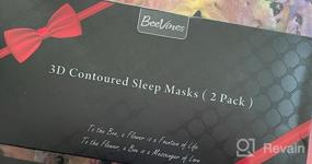 img 8 attached to BeeVines 3D Contoured Sleep Mask For Men & Women, 2 Pack With Adjustable Strap - Soft Breathable Eye Shade Cover For Travel Yoga Nap Blindfold.