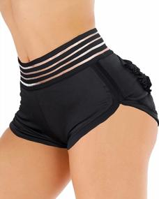 img 4 attached to YOFIT High Waist Booty Workout Shorts Womens Sexy Shorts Scrunch Butt Pocket Shorts Sport Lingerie