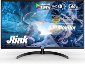 img 4 attached to 💻 Jlink Computer Monitor: Immersive 32" Full HD Display with Anti-Glare, Flicker-Free & Freesync Technology