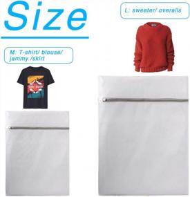 img 3 attached to 4-Pack Mesh Laundry Bags - 15.8X19.7 Inches, Multi-Size For Delicates, Clothes & Socks!
