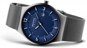 img 2 attached to Men'S Analog Solar Watch With Stainless Steel Strap & Sapphire Crystal - BERING Collection