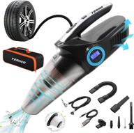 🚗 yeahco 4-in-1 car vacuum cleaner - cordless & rechargeable 8000pa high power portable vacuum cleaner for car - handheld vacuum cleaner with tire inflator & digital tire pressure gauge lcd display for wet dry logo