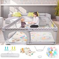 👶 introducing baby k large baby playpen with mat: a spacious and safe baby play pen for indoor and outdoor play areas logo