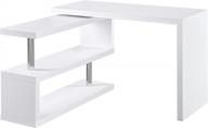 versatile l-shaped computer desk with 360-degree rotation and ample storage for modern home offices - homcom logo