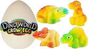 img 1 attached to 🦖 JA-RU Magic Grow Hatching Growing Dinosaur Eggs Toy – Set of 6 Easter Surprise Eggs for Kids – Bath Time Dinosaur Fun!