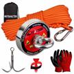 unleash the power of magnetic fishing with mutuactor's 400lb fishing magnet kit: includes grappling hook, retrieval magnet n52 and 65 feet of durable rope! logo
