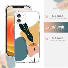 img 3 attached to Cutebe Clear Case For IPhone 12,For IPhone 12 Pro, Shockproof Series Hard PC+ TPU Bumper Protective Case For IPhone 12/For IPhone 12 Pro 6.1 Inch 2020 Released For Women, Girls