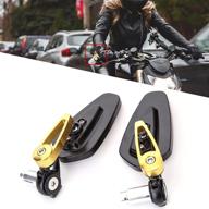 🏍️ pair of 7/8&#34; 22mm handlebar end mirrors for cafe racer sportster 883 and more motorcycles логотип