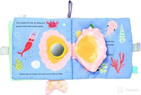 img 1 attached to 🐠 Exploring Under the Sea: Dive into Fun with the Manhattan Toy Soft Baby Activity Book and Squeaker Fish!