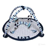 bacati little sailor blue/navy baby activity gym & playmat: exploring fun and developmental play for your little sailor logo