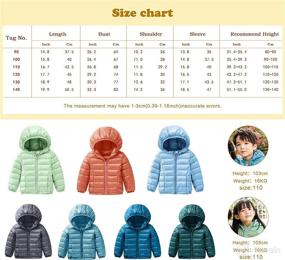 img 3 attached to 🧥 Warm and Lightweight Hooded Coat: Happy Cherry Baby Boys Girls Winter Down Jacket - Packable Cotton Coat