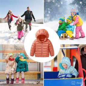 img 2 attached to 🧥 Warm and Lightweight Hooded Coat: Happy Cherry Baby Boys Girls Winter Down Jacket - Packable Cotton Coat