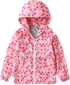 img 4 attached to Feidoog Toddler Cartoon Outerwear Windbreaker Apparel & Accessories Baby Girls : Clothing