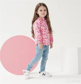 img 2 attached to Feidoog Toddler Cartoon Outerwear Windbreaker Apparel & Accessories Baby Girls : Clothing