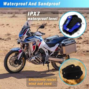 img 3 attached to 🏍️ Motorcycle Bracket Pad Side Support Pad for Honda CRF1100L CRF 1000 L Africa Twin (2017-2021)