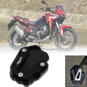 img 4 attached to 🏍️ Motorcycle Bracket Pad Side Support Pad for Honda CRF1100L CRF 1000 L Africa Twin (2017-2021)