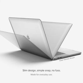 img 2 attached to Защитите свой MacBook Pro 16 дюймов с помощью жесткого футляра GhostShell™ Frost Premium Premium с ПРОПИСНЫМИ буквами — прозрачного и устойчивого к царапинам