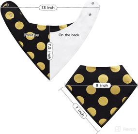 img 1 attached to Soft and Absorbent Baby Bandana Drool Bibs - 👶 100% Cotton Bibs for Newborn Baby Boys, Girls, and Unisex