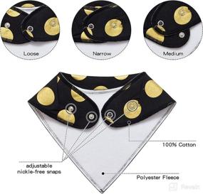 img 2 attached to Soft and Absorbent Baby Bandana Drool Bibs - 👶 100% Cotton Bibs for Newborn Baby Boys, Girls, and Unisex