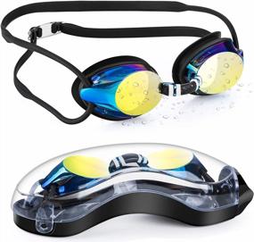 img 4 attached to Crystal Clear Portzon Dynamics Swim Goggles - Comfortable And Leak-Proof For Adult Men And Women