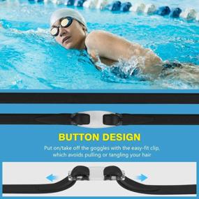 img 1 attached to Crystal Clear Portzon Dynamics Swim Goggles - Comfortable And Leak-Proof For Adult Men And Women