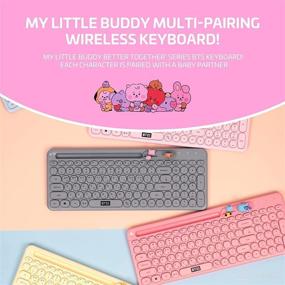 img 3 attached to BTS Inspired Characters Multi Pairing Wireless Keyboard