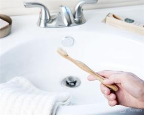 img 2 attached to Bamboo Toothbrush for Adults - Plant-Based & Eco-Friendly