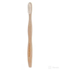 img 4 attached to Bamboo Toothbrush for Adults - Plant-Based & Eco-Friendly