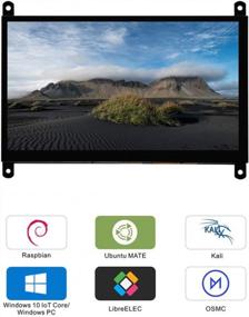 img 2 attached to 🖥️ Get started with the OSOYOO Raspberry Capacitive Touchscreen - 7" portable display with 800X480P resolution and 60Hz refresh rate!